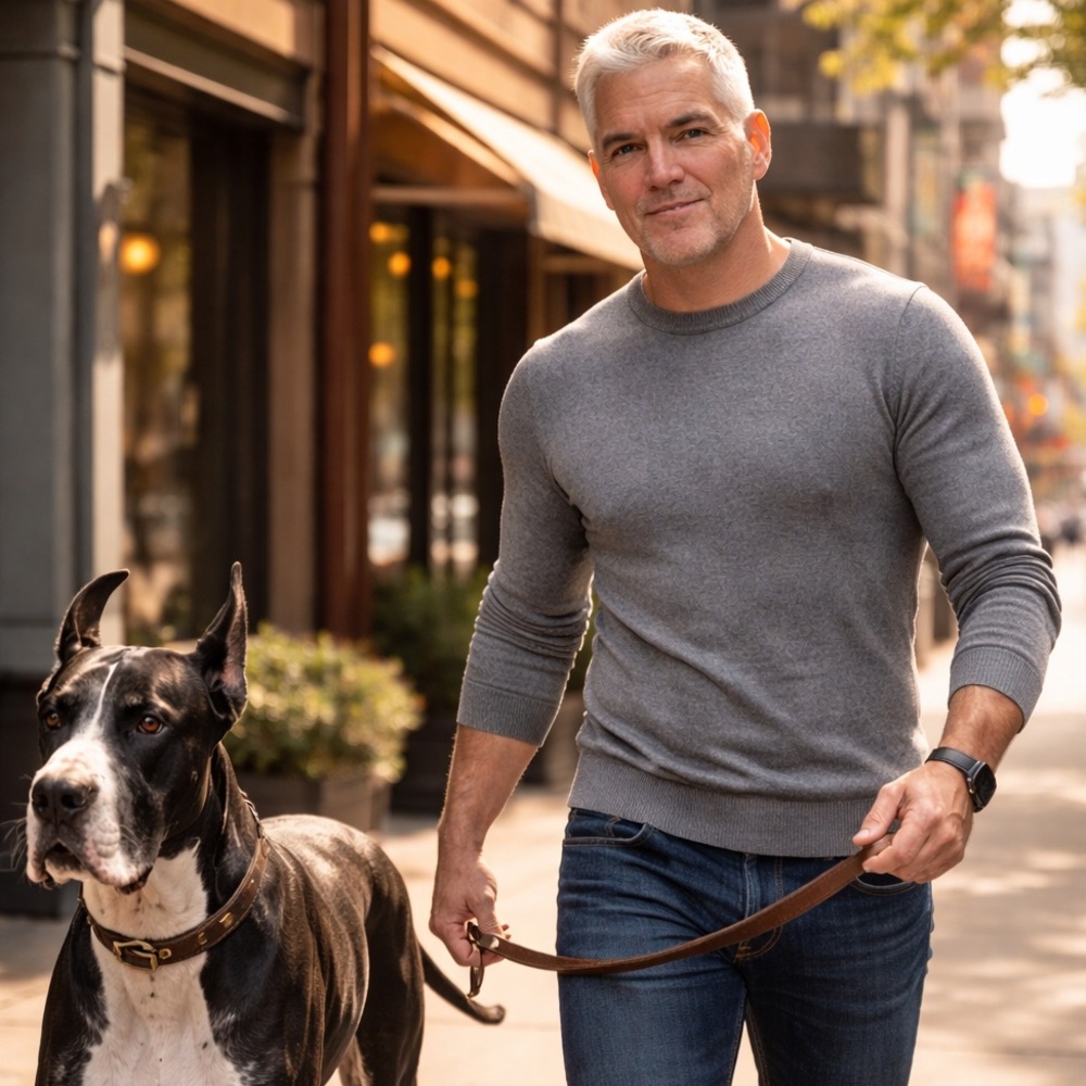 Joseph Abboud Gray Crewneck Sweater